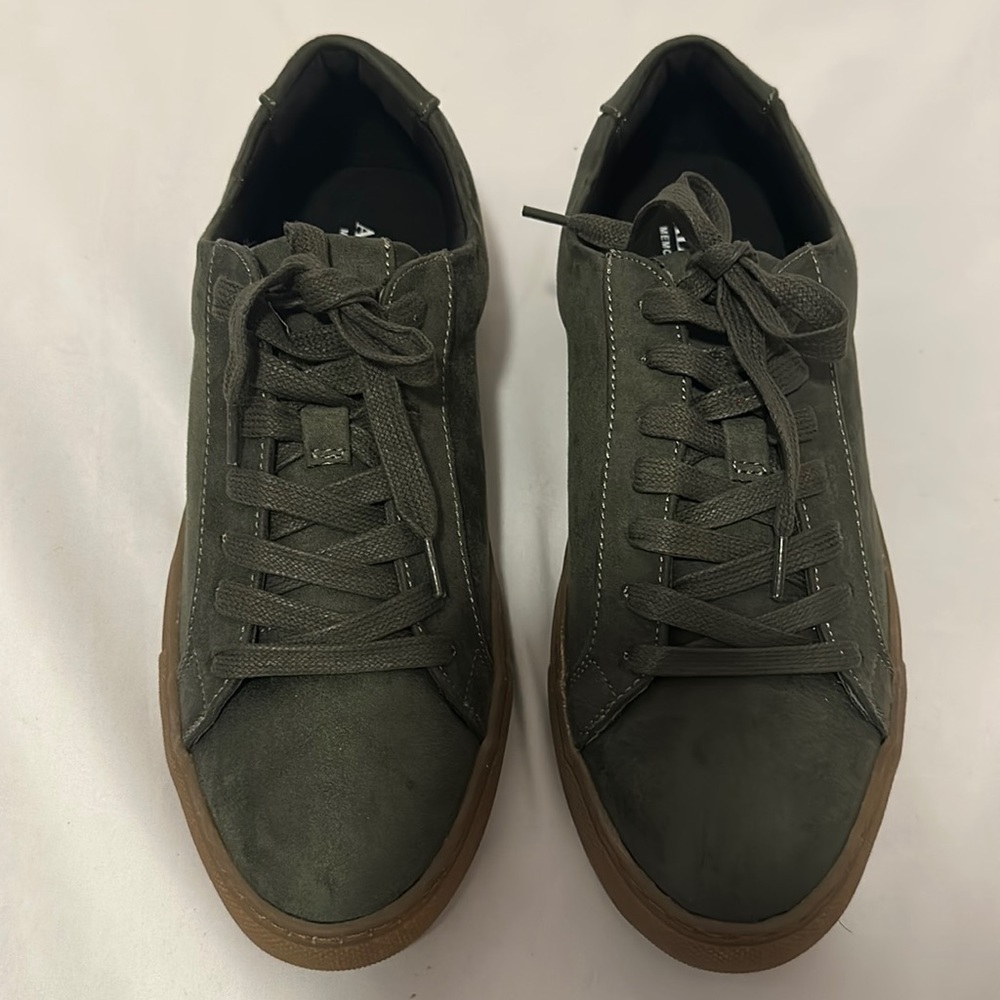 Alfani Men's Grayson Suede Lace-Up Sneakers, Green 8 M
